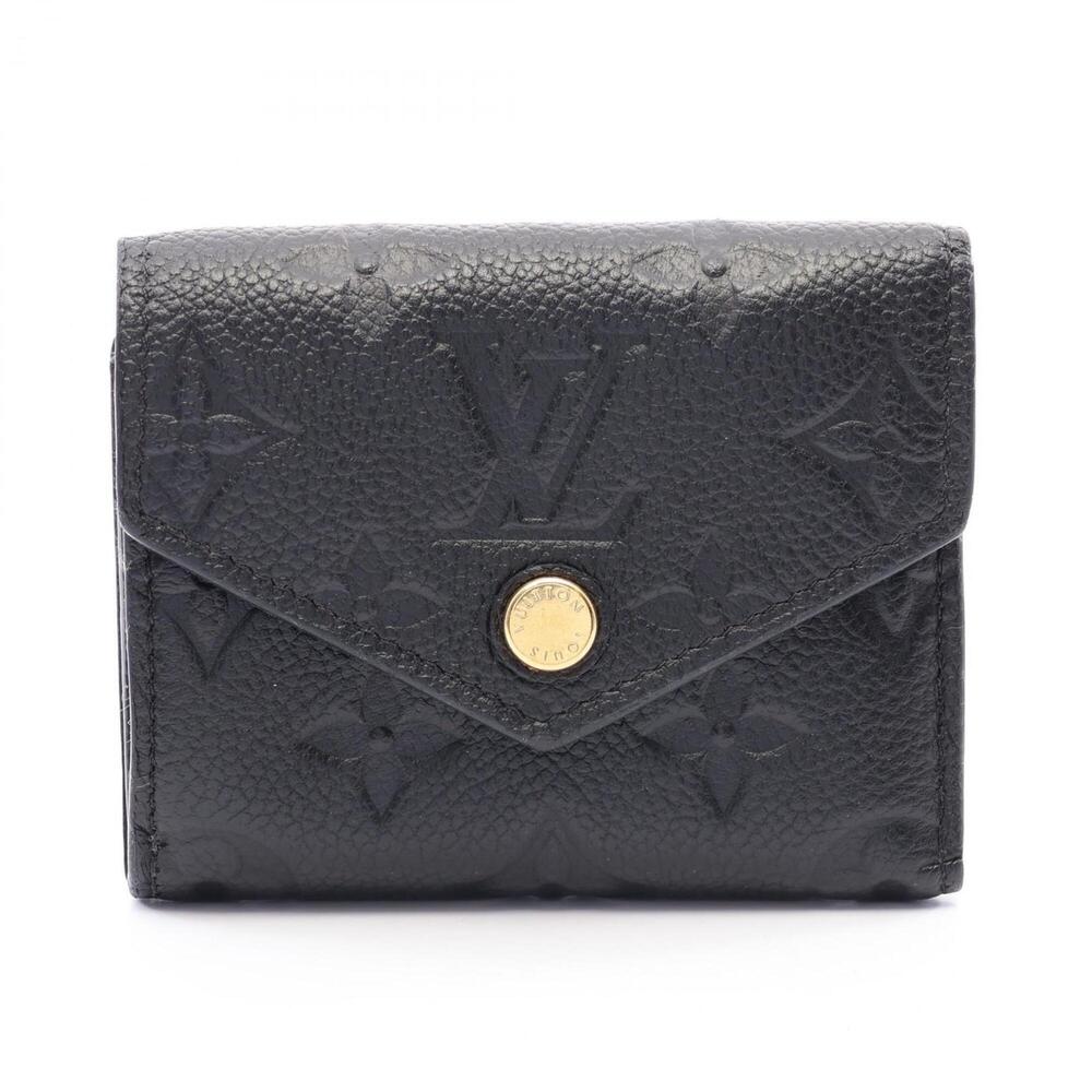 Louis Vuitton Portefeuille Zoe Monogram Empreinte Noir Tri-fold Wallet, Leath...